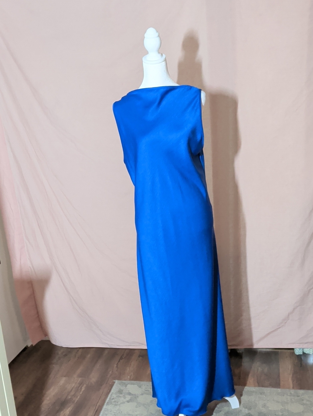 bebe Royal Blue Maxi Sheath Dress